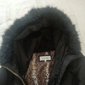 Calvin Klein full length plus size Down Coat